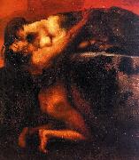 Franz von Stuck The Kiss of the Sphinx oil painting reproduction